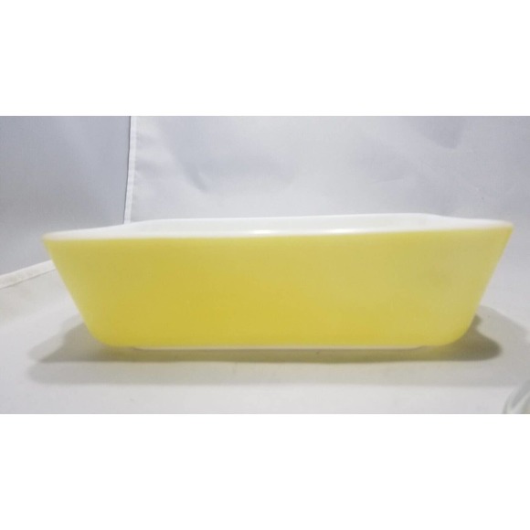 2 set of Yellow Round Pyrex 471, 1 pt Cassarole Baking Dish & Refrigerator Dish - Picture 8 of 12